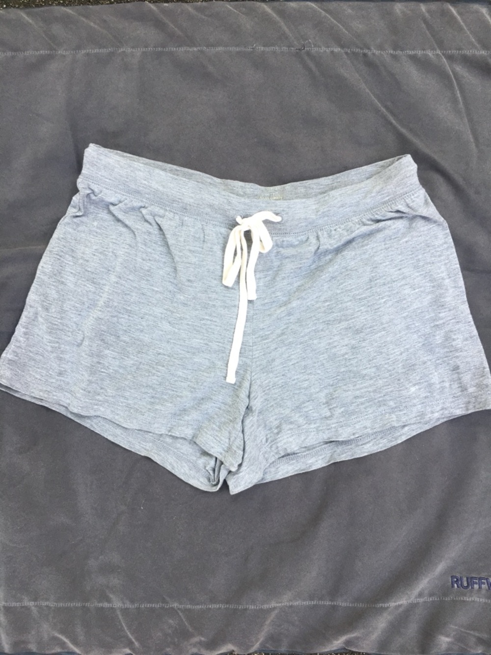 J. Crew Heather Light Grey Sleep Lounge Shorts with Drawstring